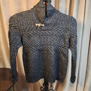 Schott Bros Yak Down Blend Sweater L Shawl Collar Toggle Cable Knit Grandpacore